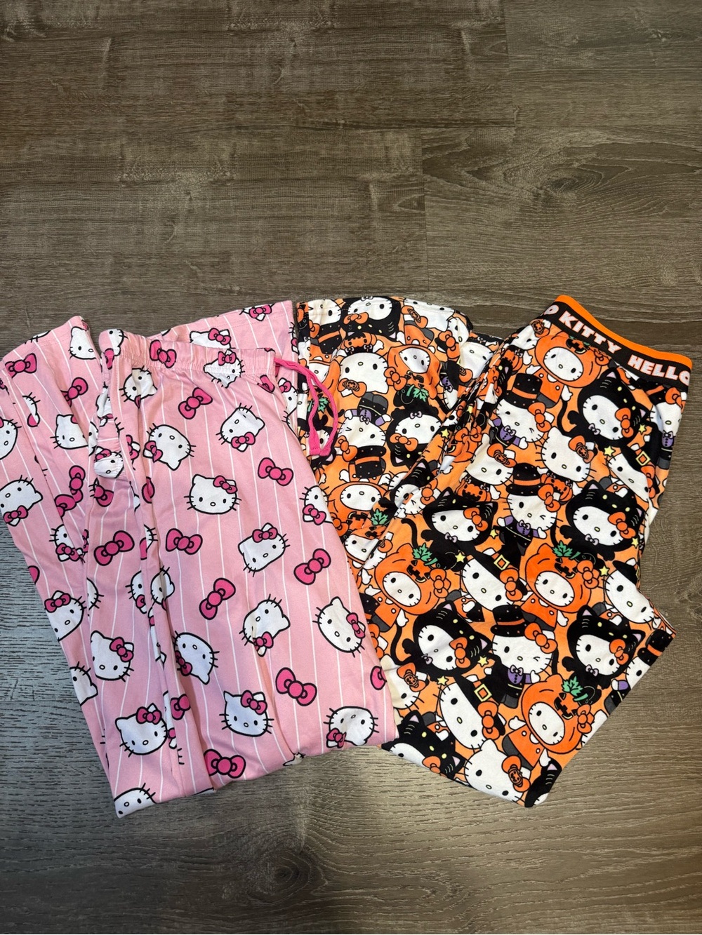 Hello Kitty Womans Pajama Pants - Pink & Orange size 4-6